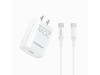 PISEN-PISEN Quick USB-C 20W Fast Wall Charger With USB-C to C Cable (US)