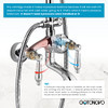 gotonovo Polished Chrome Exposed Pipe Bathroom Shower System Wall Mount 8’’ New