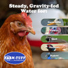 FARM-TUFF Hanging Chicken Waterer 3 Gallon BPA-Free B002QYDWHG - Black