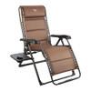 TIMBER RIDGE Zero Gravity Chairs, Folding Chair Padded Lounge - Brown New