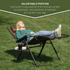 TIMBER RIDGE Zero Gravity Chairs, Folding Chair Padded Lounge - Brown New