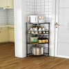 NW 3-Tier Kitchen Corner Shelf Rack Multi-Layer Small-3 Tiers B08QRNS1B2 - Black New