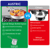 Austric Electric Shabu Shabu Hot Pot, 304 Stainless Steel Hot Pot with Divider New