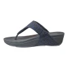 FITFLOP LULU GEO WOMEN SANDALS - SIZE: WOMEN 8.5 - BLACK MIX