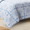 Style Quarters Queen Comforter Set 3 Pieces Geometric Boho Bedding Sets -Blue New