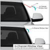 DNA MOTORING Set of 4 Tape-On Window Rain Guards GM B00WAOJYK6 - Smoke New