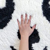 Decomall Panda Area Rug Round Nursery Kids Play Mat Animal Shape Shaggy Plush New