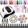 BSASURB Gel Nail Polish Starter Set 15 Colors - Pink New