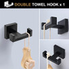 4-Piece Brushed Gold Bathroom Hardware Accessories Set, Lava Odoro Towel Bar