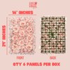 Blush Blooms Decor - 12 Pack Flower Panels (Gradient White and Pink)