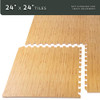 Forest Floor 3/8 Inch Thick Foam Tiles, Premium Wood Grain, 24 Sq Ft, B010MCY0RY New
