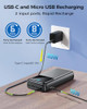 SEAISTAR PORTABLE CHARGER POWER BANK 50000MAH USB-C PD 30W FAST SKY BLUE New