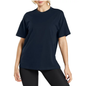 BLUE ICE WOMEN'S LOOSE FIT SHORT SLEEVE CREW NECK SOLID TEE - SIZE: L - NAVY