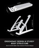Laptop Stand Phone Holder Tablet Gooseneck Phone Holder Charm Black Bundle Pack