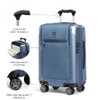 TRAVELPRO PLATINUM ELITE HARDSIDE CARRY-ON LUGGAGE 409209602 - DARK SKY BLUE New