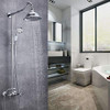 Aolemi Polish Chrome Shower Faucet 8" Rainfall Shower Head B088NJTYS8 - Chrome New