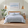 TOMMY BAHAMA QUEEN DUVET SET SHAMS FLORAL ENCHANTMENT/OCEAN BAY BLUE New