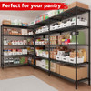 5 Tier Metal Shelving Unit Storage Shelves Load 1500LBS,Adjustable Wire Shelving New
