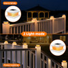 FLYINGOD SOLAR POST CAP LIGHTS 4X4/5X5 18 PACK SL57-W18J-WHT - WHITE