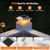 FLYINGOD SOLAR POST CAP LIGHTS 4X4/5X5 18 PACK SL57-W18J-WHT - WHITE