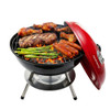 OVENTE 14 Inch Portable Charcoal Grill Dual Venting GQR0400BR - Red New