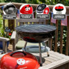 OVENTE 14 Inch Portable Charcoal Grill Dual Venting GQR0400BR - Red New