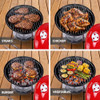 OVENTE 14 Inch Portable Charcoal Grill Dual Venting GQR0400BR - Red New