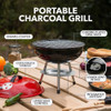 OVENTE 14 Inch Portable Charcoal Grill Dual Venting GQR0400BR - Red New