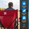 Kijaro Dual Lock Portable Camping Chairs - Versatile Folding Chair - Red Rock New