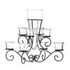 Accent Plus Scrollwork Candle Stand with Vase 14.87x14.87x12.5 - NEW New