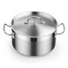 COOKS STANDARD PROFESSIONAL 6 QT STAINLESS STEEL STOCK POT, DUTCH OVEN - SILVER