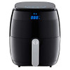 GoWISE USA 5.0-Quart 1500W Digital Air Fryer GW22821-S + 50 Recipes (Black) New