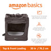 AMAZON BASICS PORTABLE SOFT PET DOG CRATE NO.4, 12002-30BK-APL - BLACK