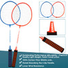 GB4 Badminton Rackets 4 Pack Set Lightweight Carbon Fiber B099189845