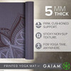 Gaiam Yoga Mat 5mm Thick Cantaloupe Sundial New