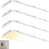 CycevSun 2x4 LED Flat Panel, 3000K 4000K 5000K Selectable, Dimmable, 4 Pack