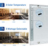 CycevSun 2x4 LED Flat Panel, 3000K 4000K 5000K Selectable, Dimmable, 4 Pack