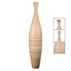 VILLACERA Handcrafted 35” Tall Bamboo Vase, (536770ZAB) B09FN83DXX - Black New