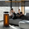 2-1500W PORTABLE SPACE HEATER REMOTE CONTROL 90°OSCILLATION CERAMIC - BLACK