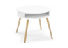 DELTA CHILDREN HUDSON STORAGE TABLE AND 2-PIECE CHAIR SET - WHITE