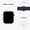 For Parts: APPLE WATCH SERIES 7 GPS 45MM MIDNIGHT ALUMINUM CASE - MIDNIGHT BAND -NO POWER