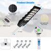 Juyace 600W LED Solar Street Light Outdoor Waterproof, 990 LEDs B09QHR8385