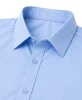 JAMES TAILOR SHORT SLEEVE DRESS SHIRT - SIZE: MEN 3XL - LIGHT BLUE New