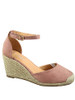 FZ-Palin-14 Women's Wedge Heel Strap Sandal Shoes - Size 7.5 -Blush New