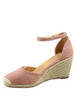 FZ-Palin-14 Women's Wedge Heel Strap Sandal Shoes - Size 7.5 -Blush New