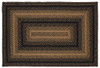 IHF Home Decor | Ebony Premium Braided Collection | 4'x6' Oval New