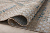 Loloi Amber Lewis Topanga Collection TOP-04 Natural/Aqua 5'-3" x 7'-6" Rug New