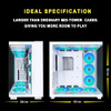 KEDIERS PC Case - ATX Tower Glass Gaming Computer Case, C590 - NO ARGB Fans New
