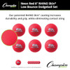 Champion Sports 6" Neon Red Rhino Skin Low Bounce Dodgeball Set - X004RPVWKR New