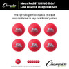 Champion Sports 6" Neon Red Rhino Skin Low Bounce Dodgeball Set - X004RPVWKR New